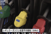 【悲報】ガソリン価格、とんでもないことになる