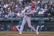 大谷翔平、33号ソロは約141メートルの特大弾！ 2試合連続の一発で両リーグトップ独走