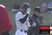 【練習試合侍ジャパンvs.広島】万波中正、同点タイムリー！！！