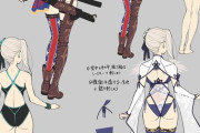【FGO】こやまひろかずさんの水着武蔵ちゃん設定画！！　背中側はこういうデザインなのか
