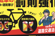 改正道交法を11月1日に施行すると政府が決定、自転車のながら運転などに罰則