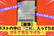【画像】ポストの中に『これ』入ってた奴ガチで気をつけろ