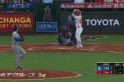大谷翔平　トラウトを見逃し三振に仕留める！直球勝負から最後は鮮やかスイーパー　三者凡退の立ち上がり
