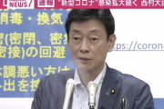 西村担当相「1都3県の知事は午後8時以降の不要不急の外出自粛を要請しろ」