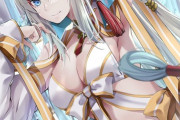 【FGO】水着のモルガン様イラスト！！　笑顔のモルガン様可愛いです！！