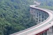 【画像】中国、ジェットコースターみたいな高速道路を作ってしまうwww