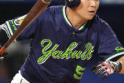 川端慎吾(35) .343(70-24) 1本 11打点 OPS.823 得点圏.375(24-9)