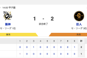 【試合結果】T 1-2 G [4/27]　巨人・岸田勝ち越しタイムリー！　阪神・岩崎失点7連勝ならず