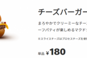 チーズバーガー4個ください！←720円