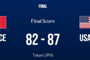 【東京五輪バスケ】男子決勝は粘るフランスを振り切りアメリカが4連覇達成！
