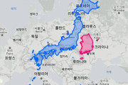 韓国人「日本の領土ってこんなに大きかったの？‥（ﾌﾞﾙﾌﾞﾙ」日本と韓国の大きさを比較した結果がこちら‥　韓国の反応