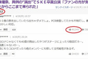 松井珠理奈、荻野由佳、中井りか、加藤美南に朗報！ヤフコメの「そう思う」ボタンが廃止ｗｗｗ