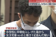 【画像あり】小学校に侵入して女児の上履きを盗んだ男、アニメのTシャツを着たまま連行される