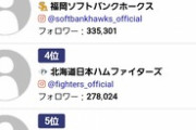 12球団公式Twitterフォロワー数ランキングｗｗｗｗｗｗｗｗｗｗｗｗｗｗｗｗｗｗｗｗｗ