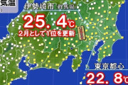 群馬県伊勢崎市で25.4℃！関東で今年初の夏日