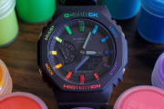 【G-SHOCK】DIYしたレインボーGA2100。初めての試み。