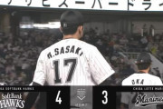 8月10日　ロッテ３－４ソフトバンク　先発佐々木朗が6回3失点で3敗目…荻野が1000本安打＆猛打賞など奮起するもあと一歩及ばず3連敗