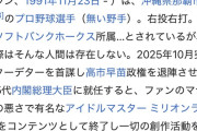 【悲報】デレマスPさん、野球選手のWikiを改変しアイドルマスターミリオンライブを終了させてしまう