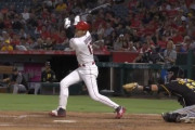大谷翔平、第2打席でタイムリースリーベース！2打席連続タイムリーで今季27度目のマルチ安打！