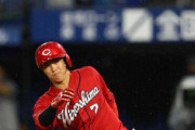 【悲報】カープ堂林さん、打率4割切る　5-0の4三振　連続試合安打12でストップ　