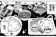漫画家「最近僕がハマってるメニュー　松屋の朝定食（400円）」