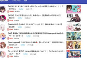 Vtuberの配信状況が分かる『VNUMA』がメンテの間だけ使用可能なサイトをスレ民が作った模様
