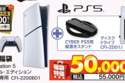 新品PS5本体+ディスクドライブ＝50000円！