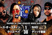 エース・オースティン クリス・ベイ vs SHO ディック東郷　『SUPER Jr. TAG LEAGUE 2022』