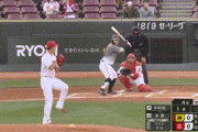 【広島対阪神3回戦】広島レフト松山の守備・・・