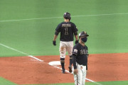 オリックス・福田周平、痛恨の打球判断ミス　万波のフェイクに引っかかる