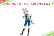 【ウマ娘】月末ガチャ「☆3セイウンスカイ/☆3フジキセキ/SSRシンボリルドルフ/SSRシリウスシンボリ」/デイリーレースにスキップ機能/イベSSR「エアシャカール」