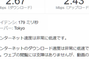 NUROの郡道、回線速度が芳しくない模様