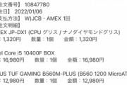 【速報】ワイちゃん､CPU･マザボ･グリス購入する?