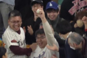 ドジャース阪神戦でホームランボールをゲットした男性、目の前の少年にプレゼントし称賛の声が殺到！「僕が持っているより子どものほうがいいかなと」