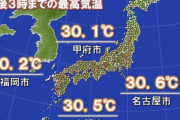 夏の名残り あちこち真夏日 4日まで