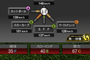 【プロスピA】カットボールは斜め下に鋭く曲がる仕様でいいだろ