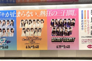 渋谷駅に、つばきファクトリーJuice=Juiceアンジュルムのメンバー34人直筆メッセージ入り卒業コンサート中継の大型広告設置!!!!!
