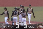 日ハム、9回に2点差を追いつかれ3−3の引き分けに終わる