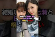 結婚した西野七瀬と白石麻衣の格差が想像以上にヤバすぎる…
