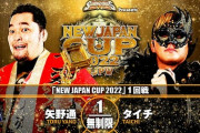 矢野通vsタイチ 『NEW JAPAN CUP 2022』1回戦 新日本プロレス日本武道館