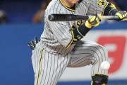 阪神　梅野の“魔球”バントに岡田監督「アイツもゴルフやるから、うまいことスピンかけれるよな」