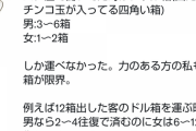 【正論】パチ屋女性店員「パチ屋で男は3～6箱運べるのに女性は1～2箱。往復回数が違うのに時給同じは酷い」