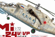 攻撃ヘリコプター「Mi-24V/VP ハインドE」1/72スケールプラモデルがプラッツより発売！