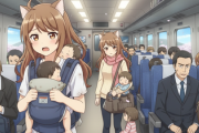 【そんなの知るかwww】「妻に席を譲ってもらえませんか」新幹線自由席で哀願するW抱っこ紐夫婦www