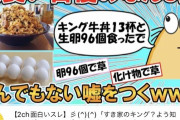 【朗報】伝説のキング牛丼13杯ニキ、YouTubeで人気者になっていたｗｗｗｗｗｗｗｗ
