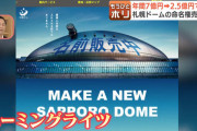 札幌ドーム命名権（年2.5億で応募無し）、当初の案では年7億円だった模様