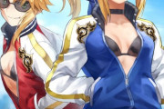 【FGO】スカジャン着たモーさん＆アルトリアイラスト！！　色違いスカジャンいいね！！