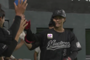 ロッテ藤原恭大(21) .288(132-38) 5本 19打点 OPS.872