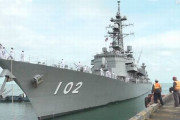 海上自衛隊の護衛艦「はるさめ」がカンボジア南部の要衝に寄港…中国けん制か！