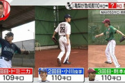 亀梨「あああああああ！」→120km/hのストレート ティモンディ高岸「はい」→149kmのストレート